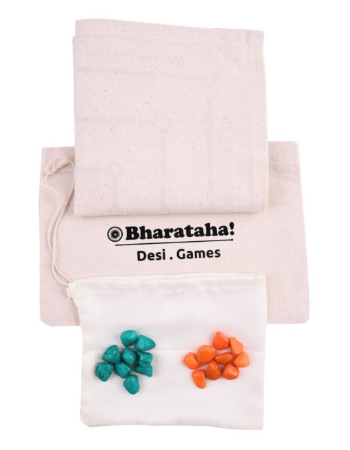 Daadi Game | Nine Men’s Morris Game | White Cotton Printed - Image 4