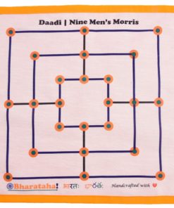 Alternative view of Daadi Game | Navakankari Board Game | Digital Print on Raw Silk