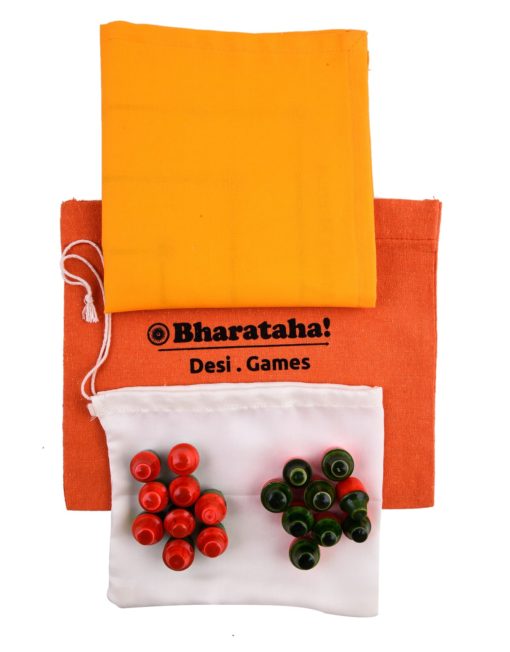 Daadi Game | Navakankari Board Game | Digital Print on Raw Silk - Image 4
