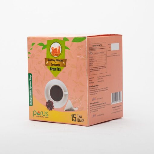 Soothing and Uplifting Hibiscus and Cordyceps Green Tea - Image 3